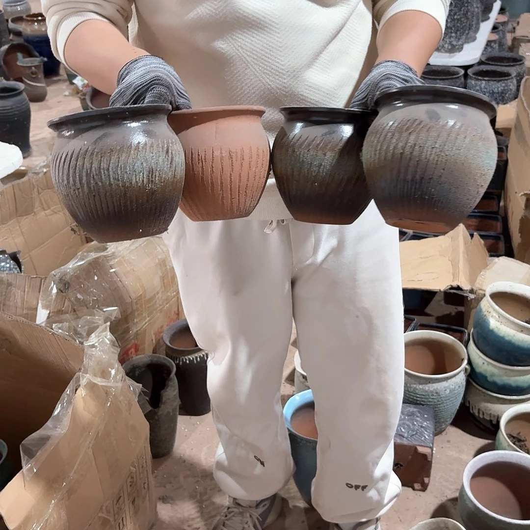 红陶口15高15两个