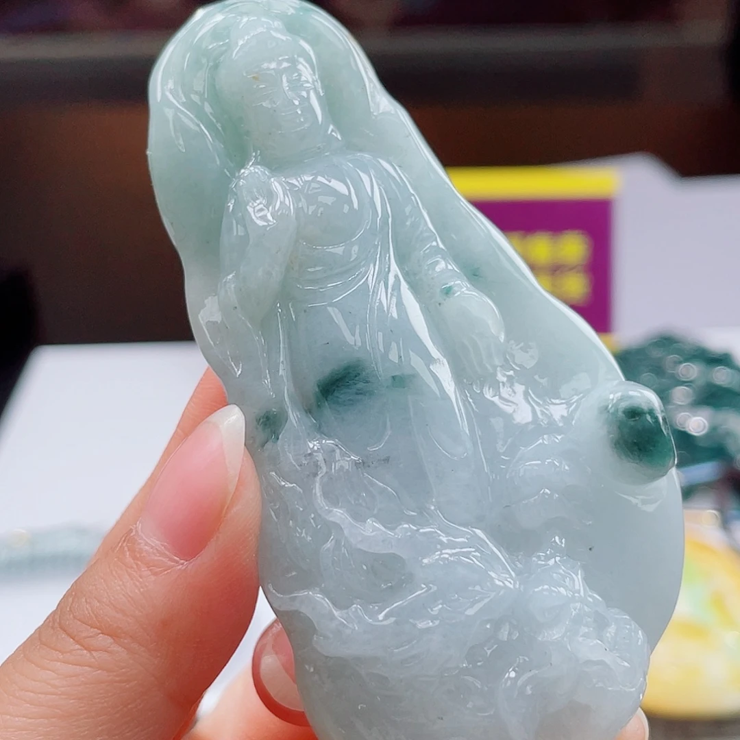 颈饰未镶嵌翡翠翡翠挂件观音