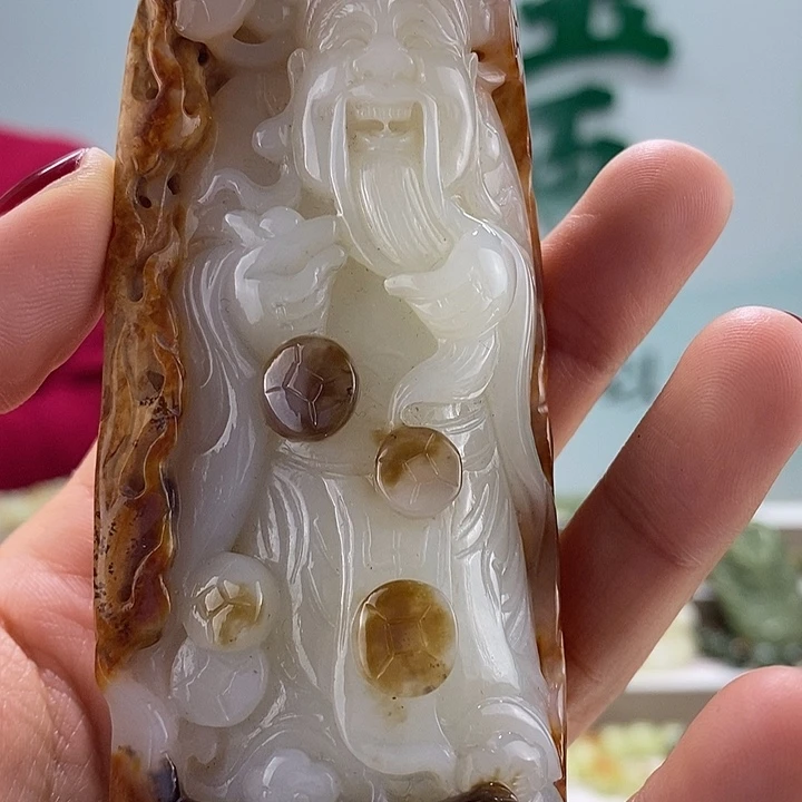 透闪石质玉把件未镶嵌天****)