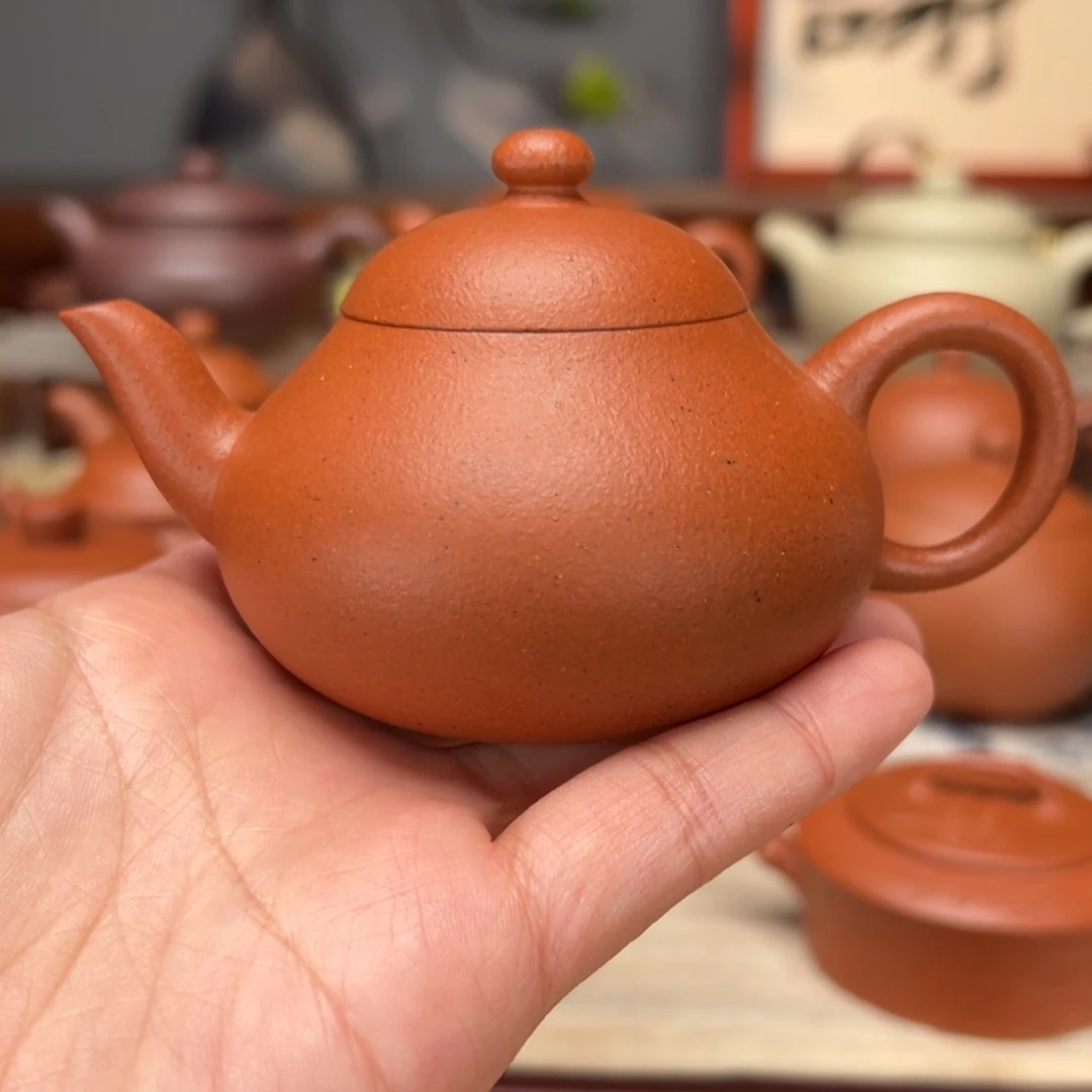 紫砂茶壶宝山红泥120