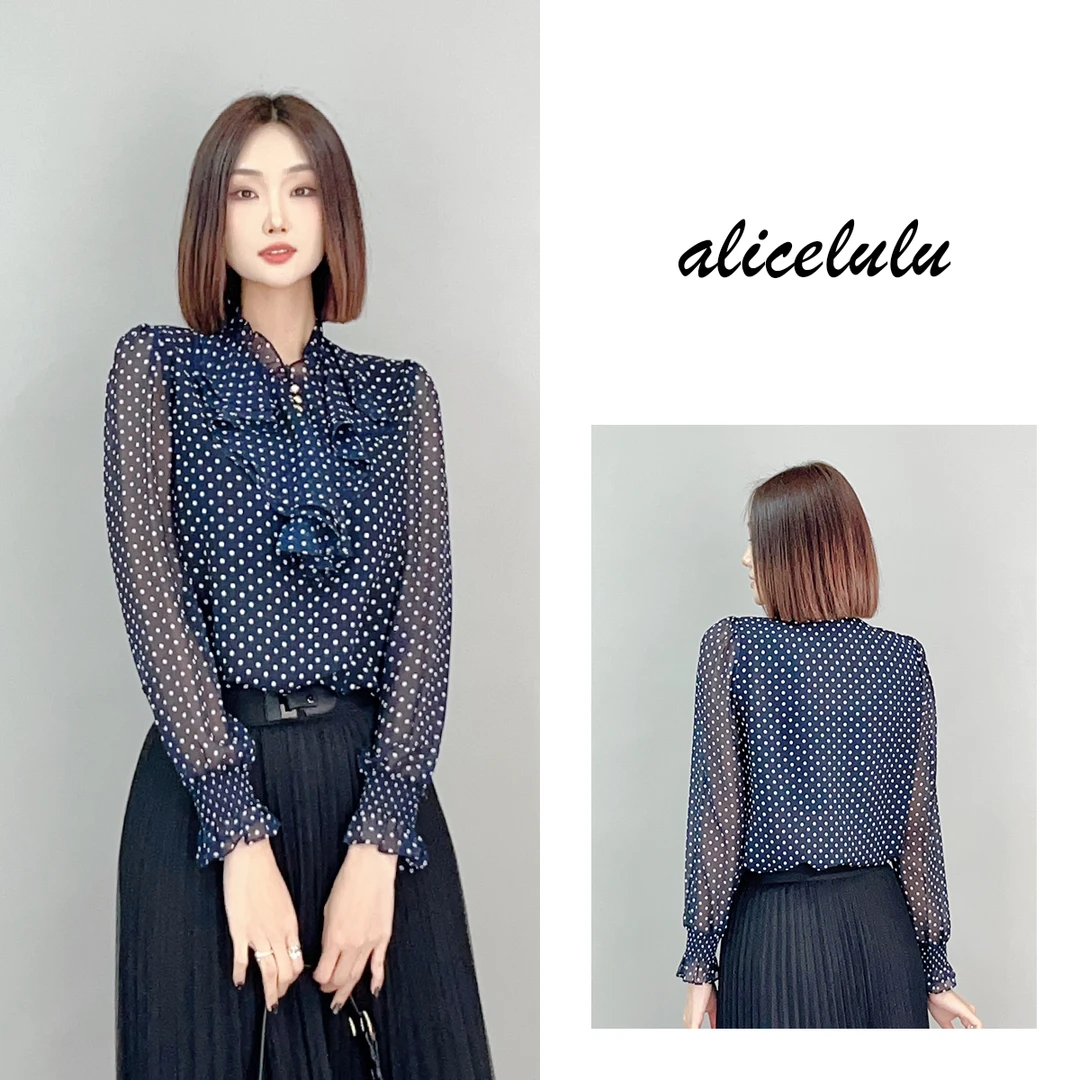 6 ALICE 梦回法兰西衬衫 优雅波点 轻盈百搭 S2141578W