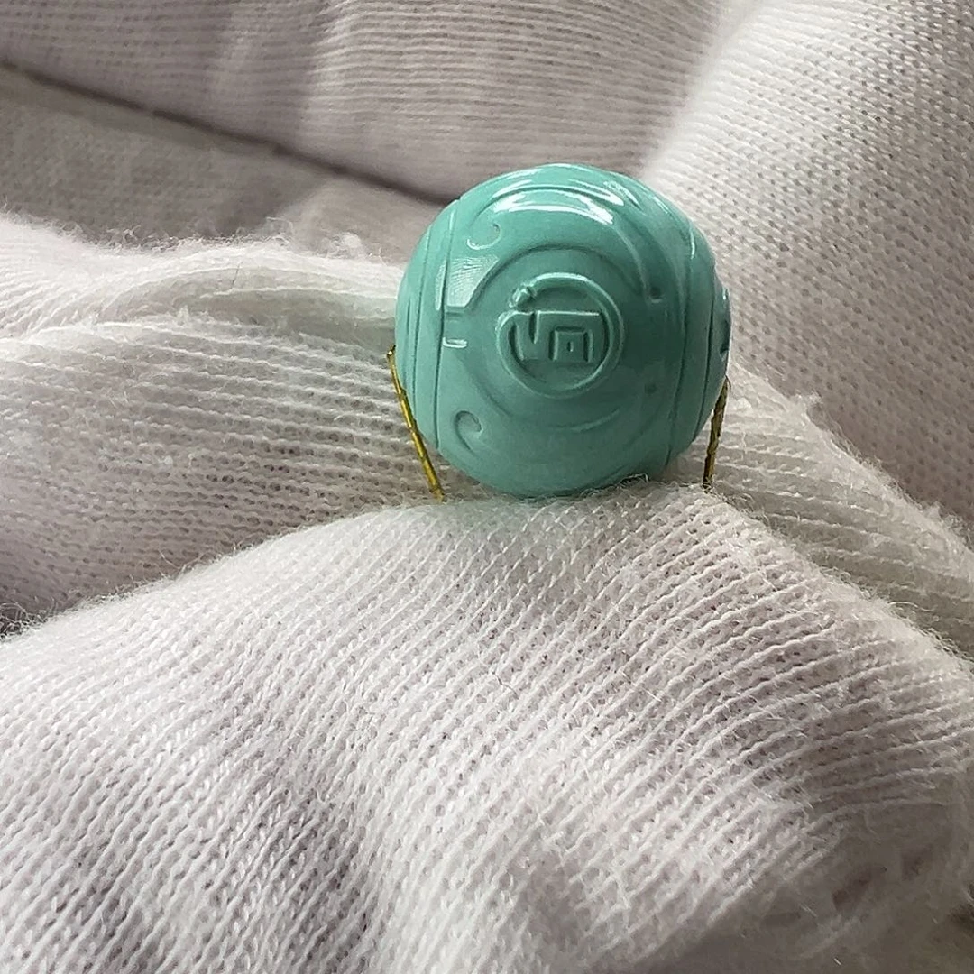 绿松石博古珠未镶嵌