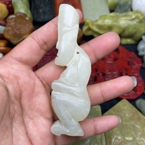 蛇纹石玉颈饰未镶嵌45