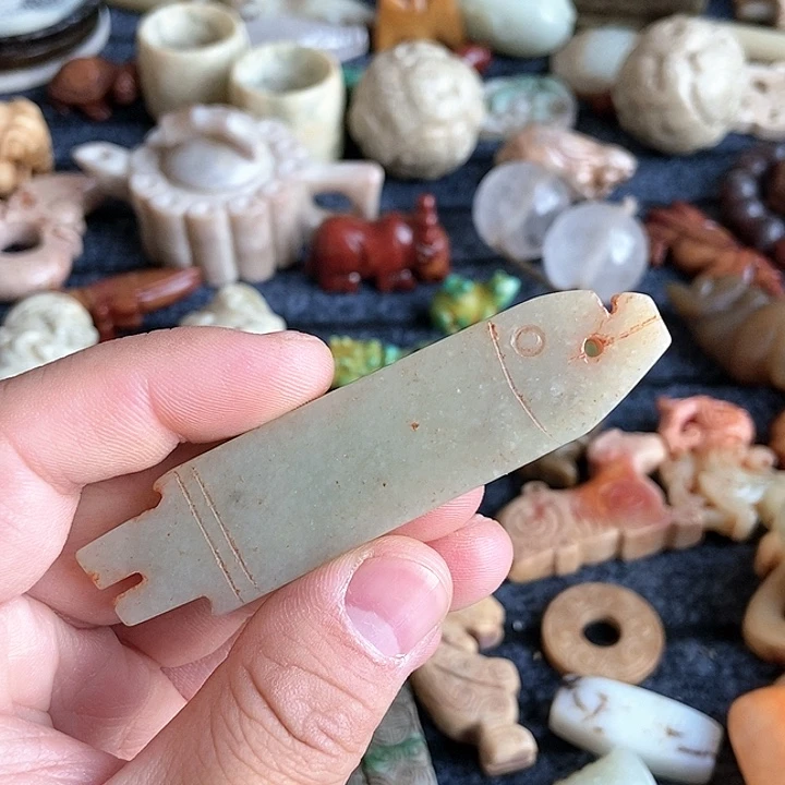 和田玉未镶嵌颈饰78