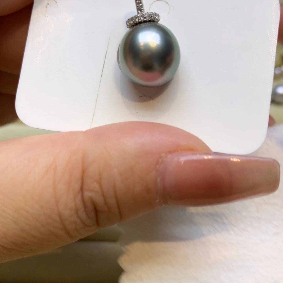 颈饰银S925镶嵌海水珍珠