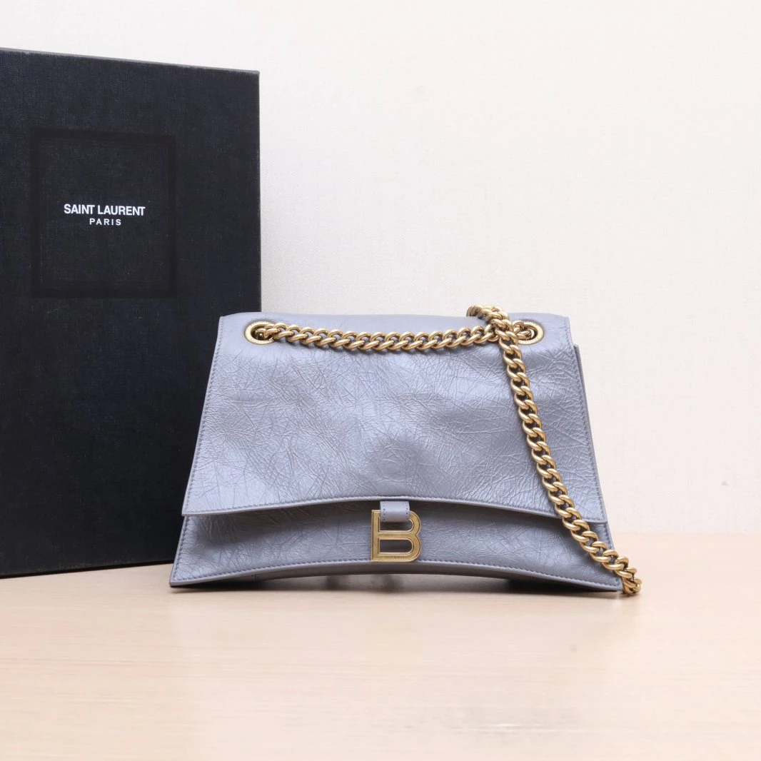 99新 Balenciaga/巴黎世家 【念念】沙漏 手提单肩包 中号 灰色