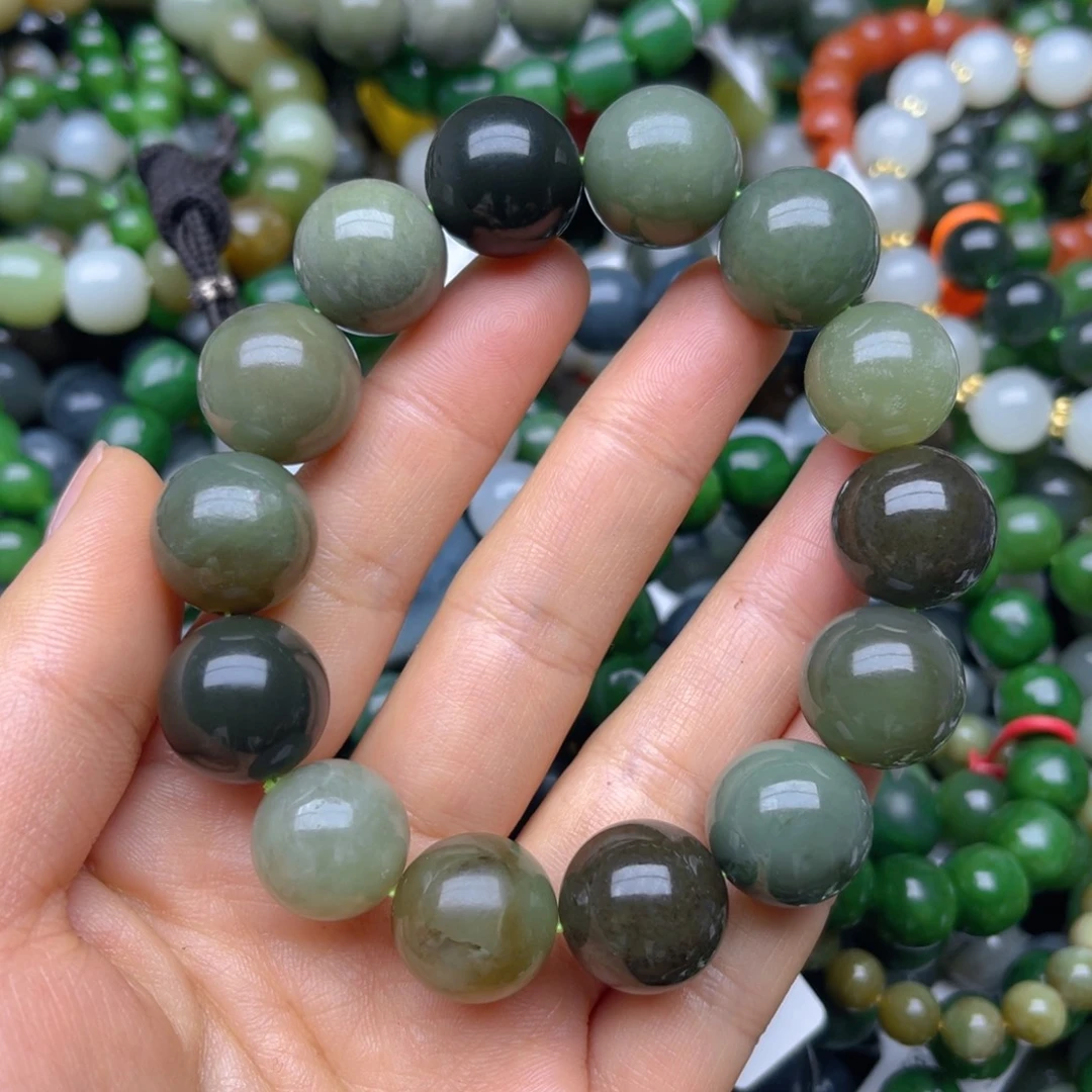 和田玉未镶嵌手链