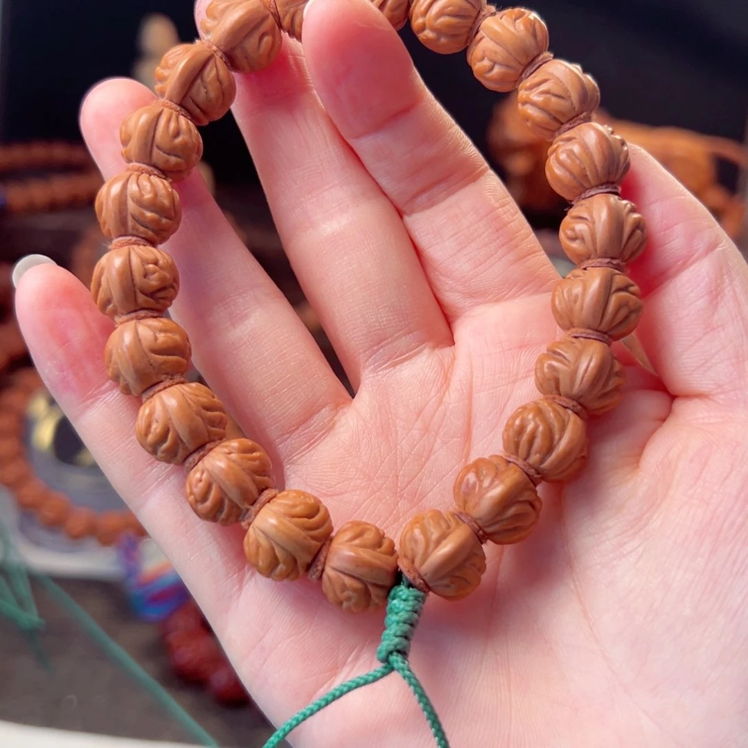 【闪购商品】桃核吊坠13尺寸金豆