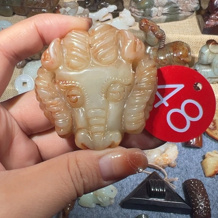 和田玉未镶嵌挂件