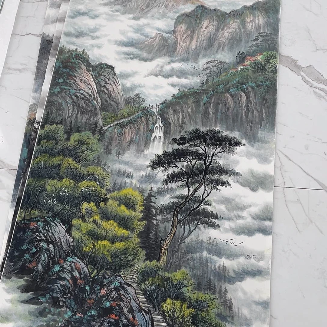国画国画作品手绘作品