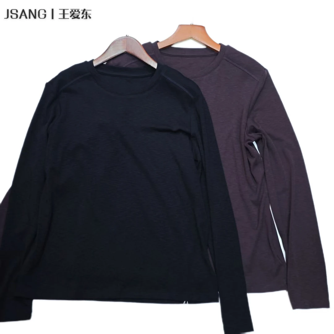 681-2# 【雪花棉】秋冬基础低领圆领大码长袖打底衫上衣