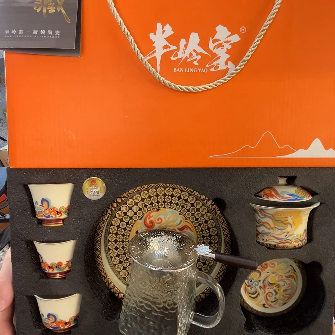 这些盖碗很漂亮！！！