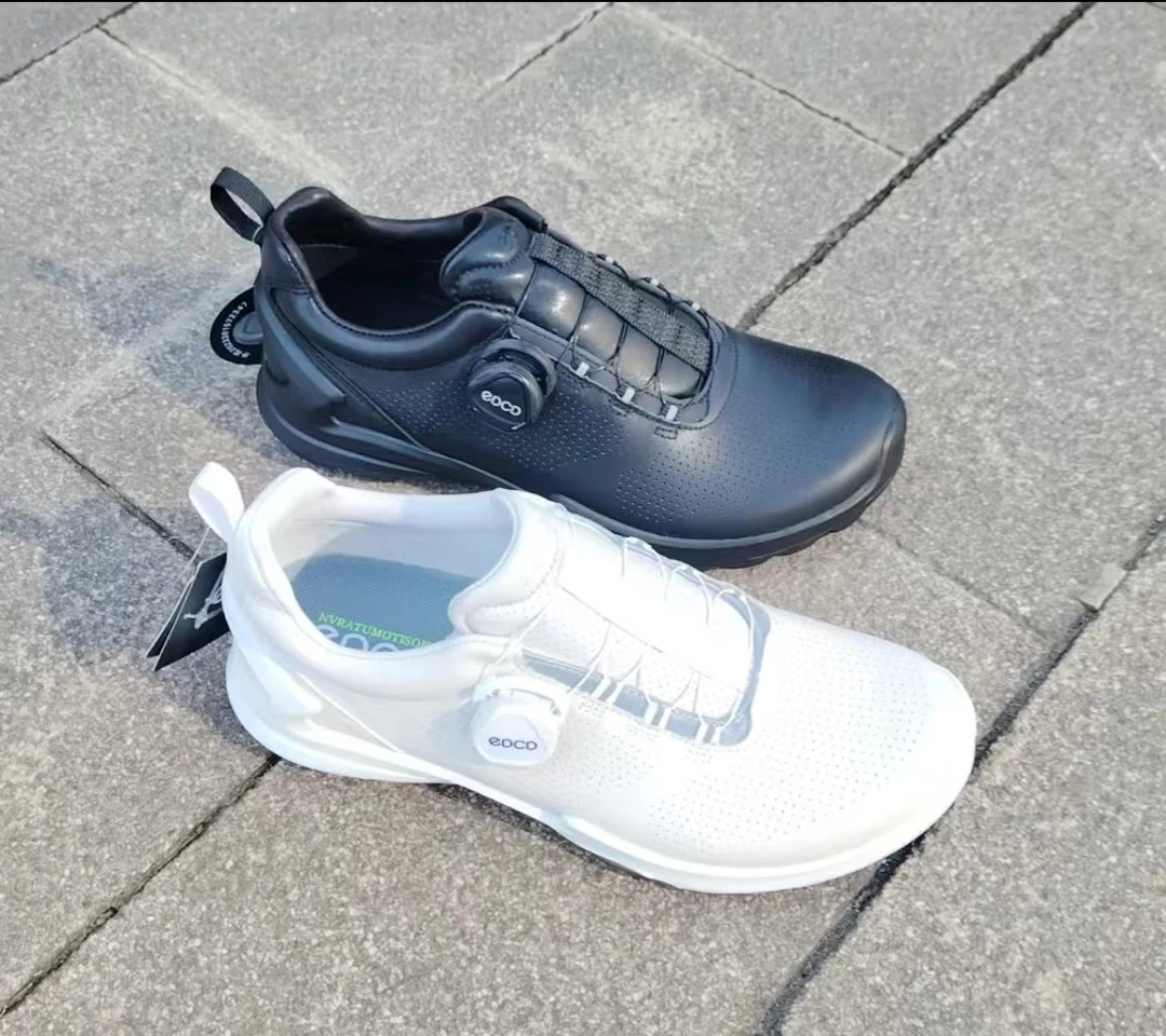 25年秋季新款男士舒适高尔夫运动百搭休闲男鞋超轻真皮户外减震