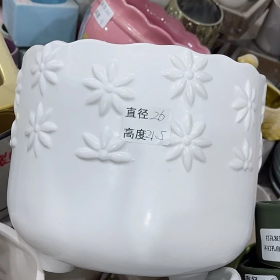 多肉绿植陶瓷花盆9.9包邮，有孔