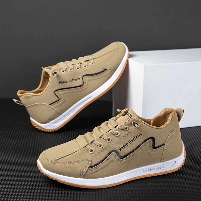 【多巴胺穿搭】秋季新款2025透气百搭厚底懒人运动休闲鞋一脚蹬男鞋