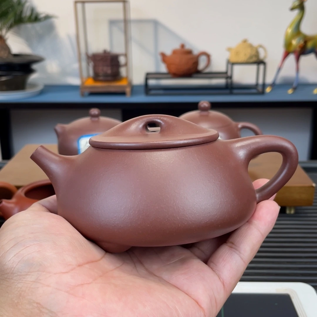 茶壶紫砂紫泥景舟石瓢300cc