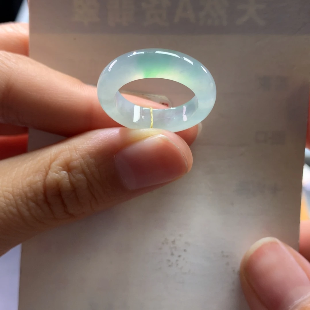 翡翠未镶嵌戒指14号