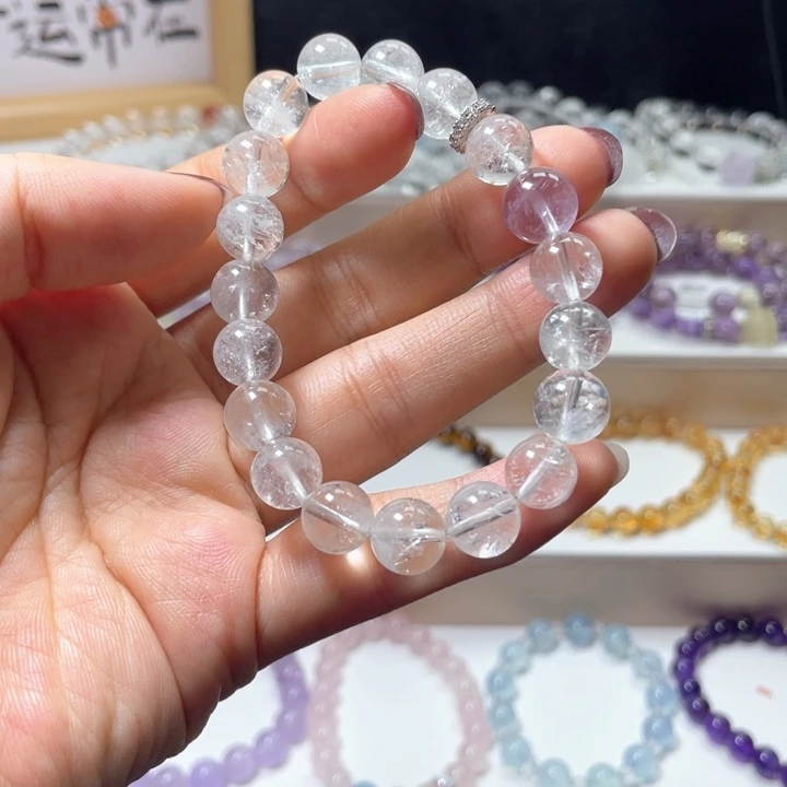 未镶嵌手链水晶绿啊塞