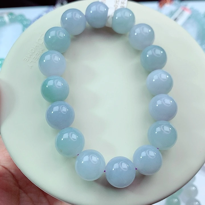 翡翠未镶嵌手链卡12.8