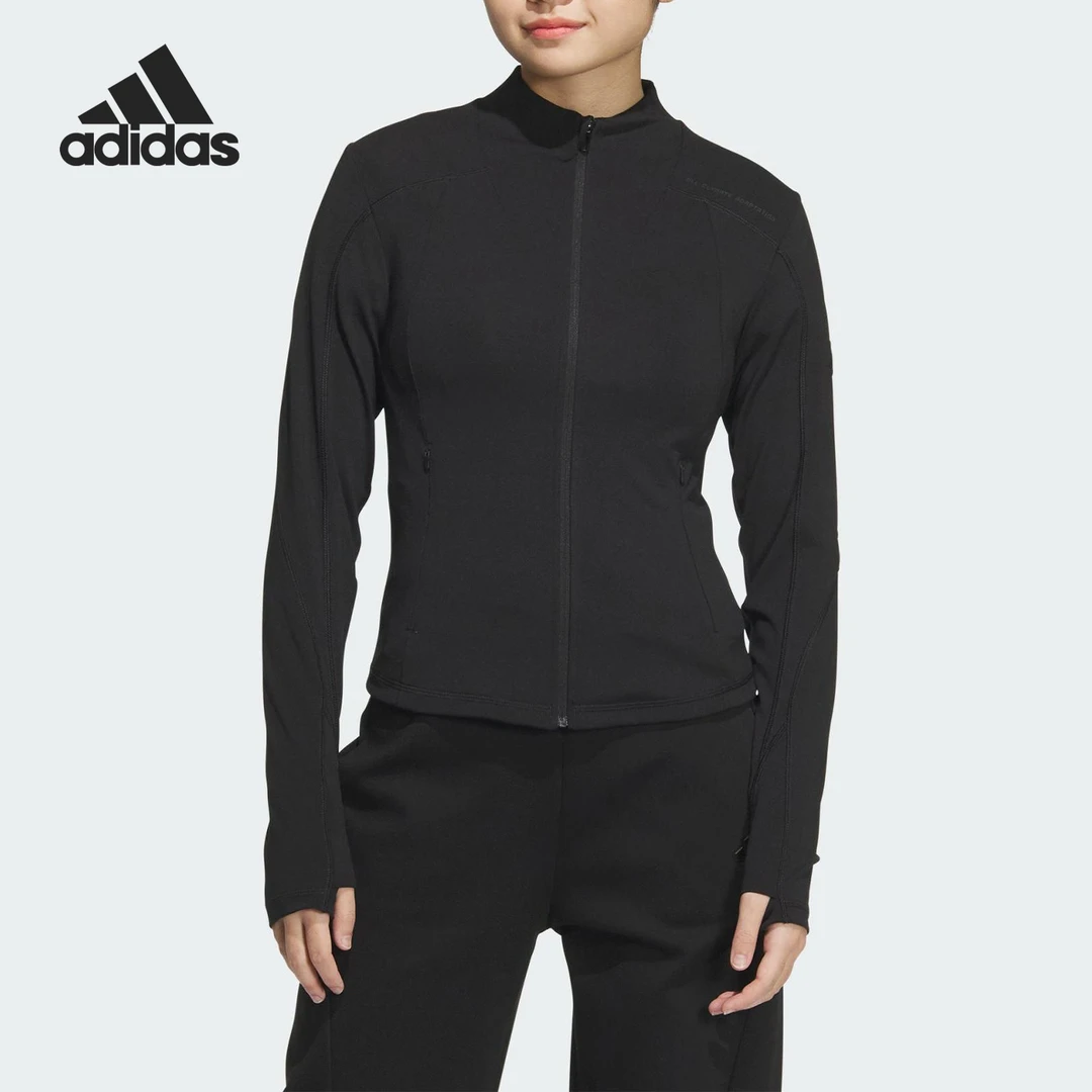 Adidas/阿迪达斯正品新款女士修身训练运动瑜伽外套JM8868