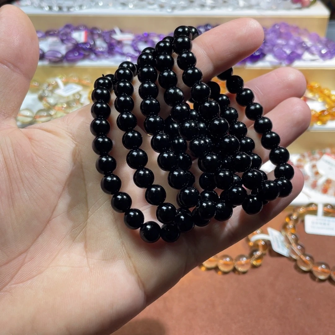 手链水晶未镶嵌黑曜石