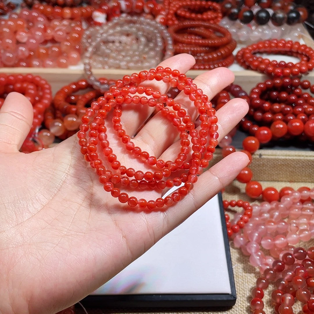 晨***哒手链未镶嵌南红玛瑙