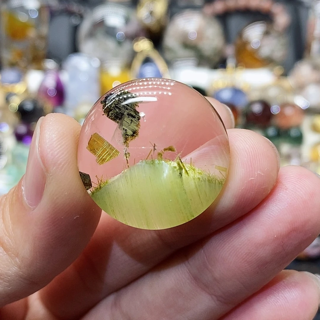 水晶颈饰银S925镶嵌央****师天然水晶定制不退不换