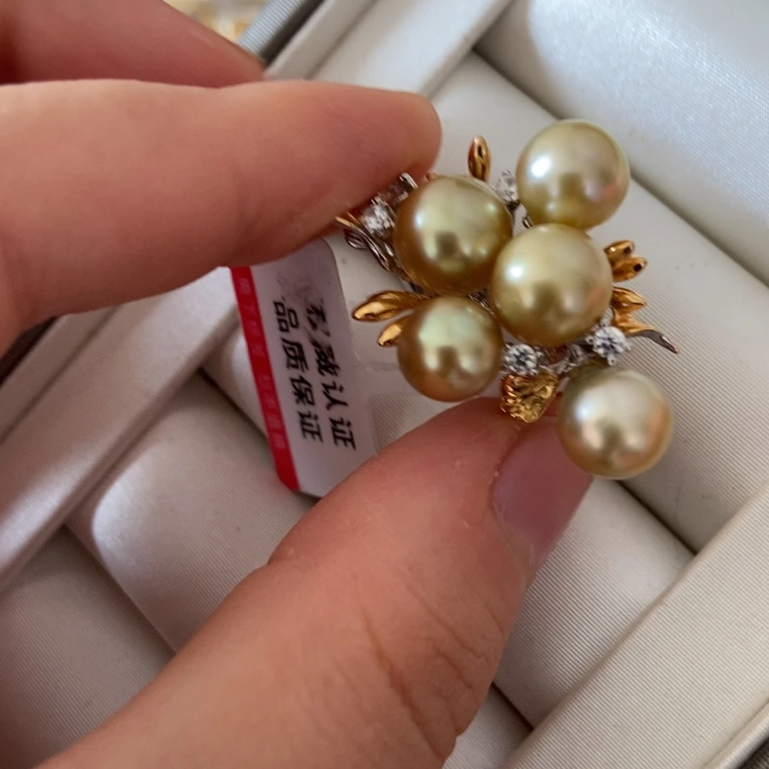 海水珍珠戒指银S925镶嵌