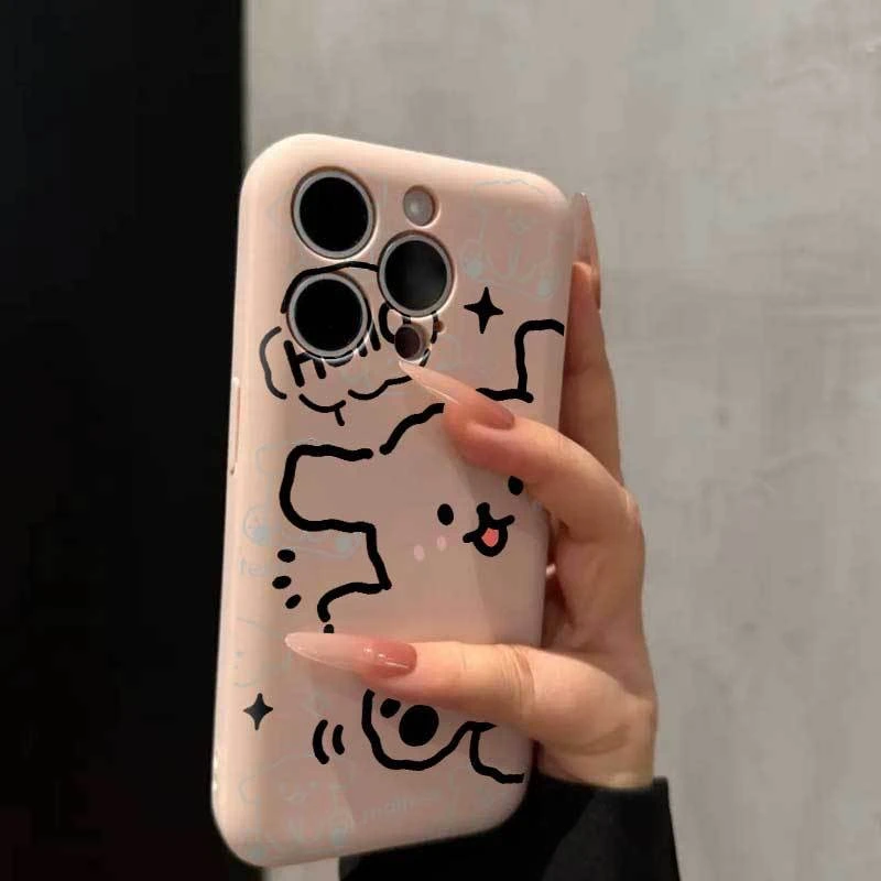可爱小狗适用iphone16PRO创意15新款14肥皂手机壳高级iPhone13软