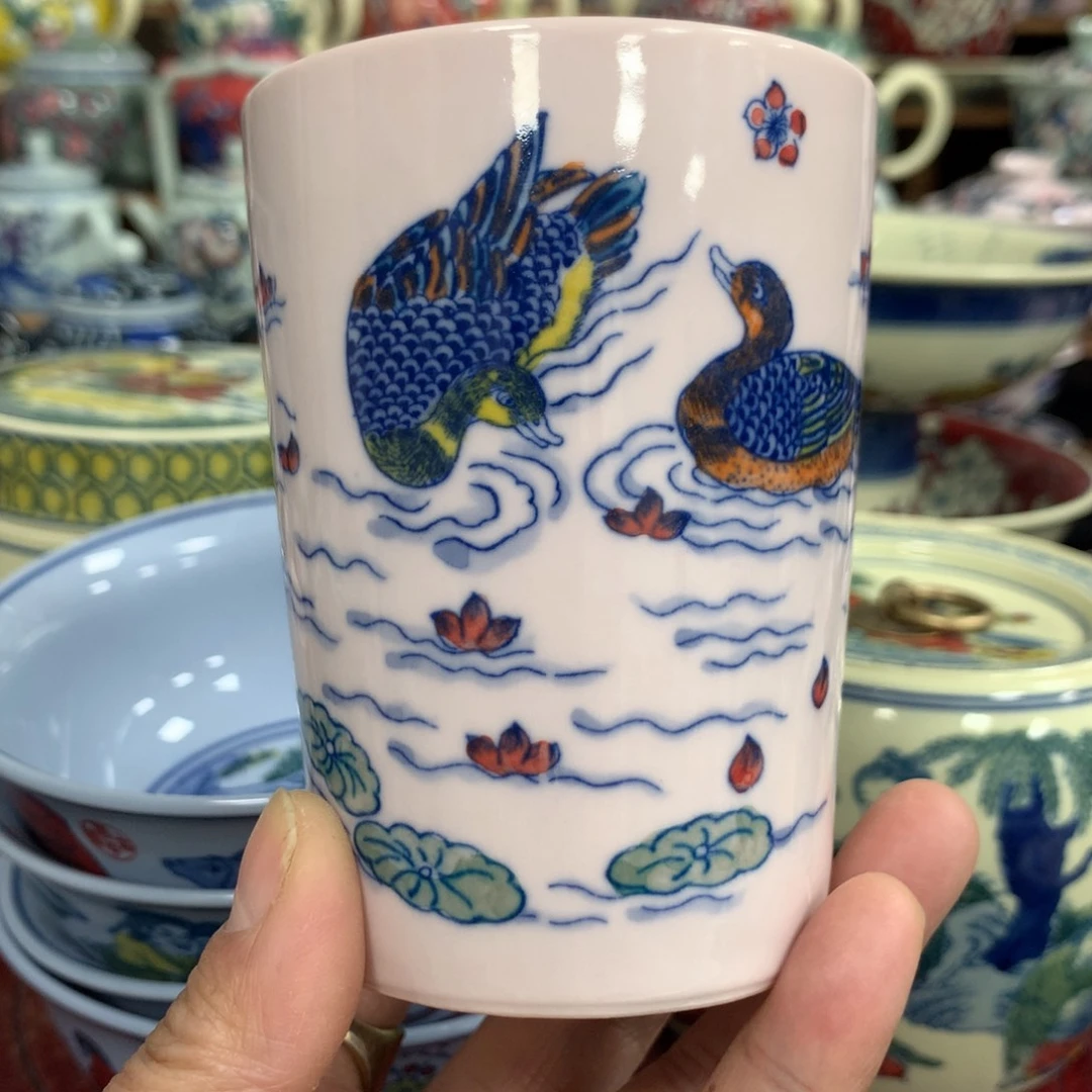 其他陶黄稀土红地梅花纹小碟 柴窑手绘 直径13.5cm ¥70