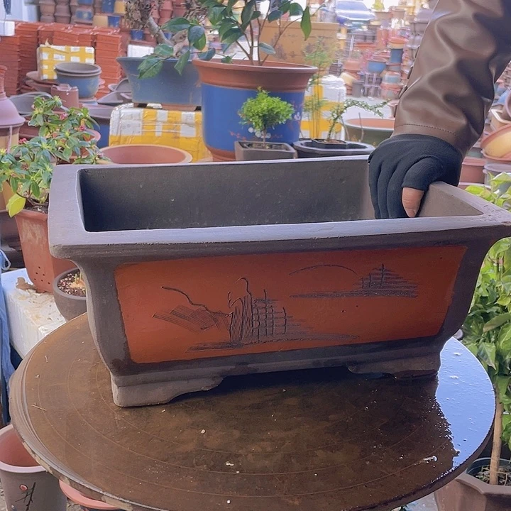 紫砂ω****宜兴紫砂红马槽40