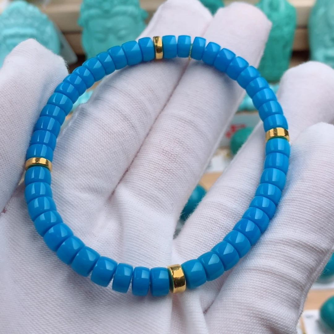 Y***y绿松石足金镶嵌发饰