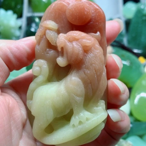 蛇纹石玉未镶嵌手把件