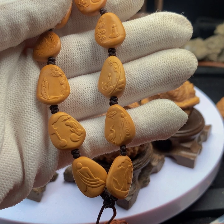 青***爷把件核桃松子把件无相佛