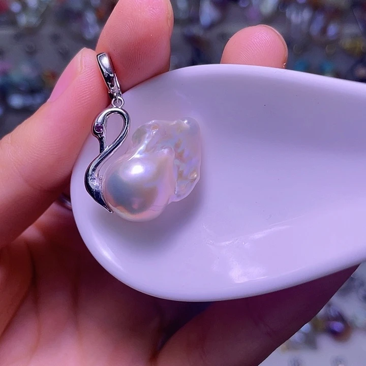 淡水珍珠合金颈饰15