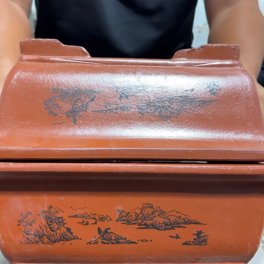 紫砂花盆口径26 18高度10