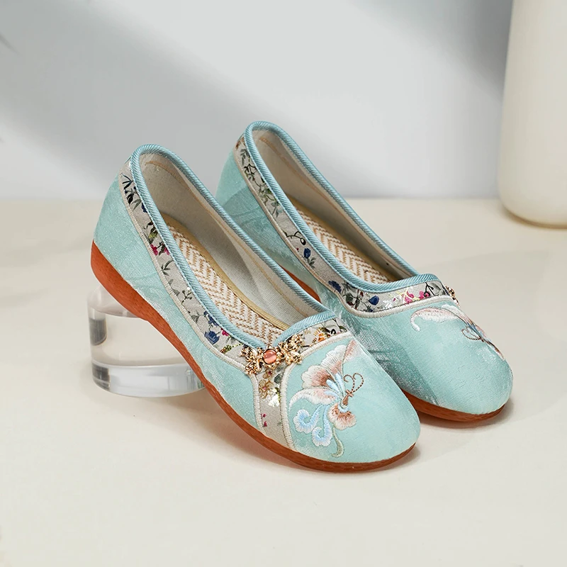 新款百搭女鞋百搭浅口低跟时尚粗跟圆头婚鞋跟单鞋1915-200