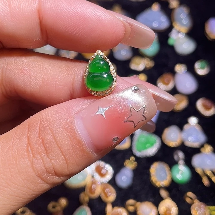 翡翠银S925镶嵌颈饰