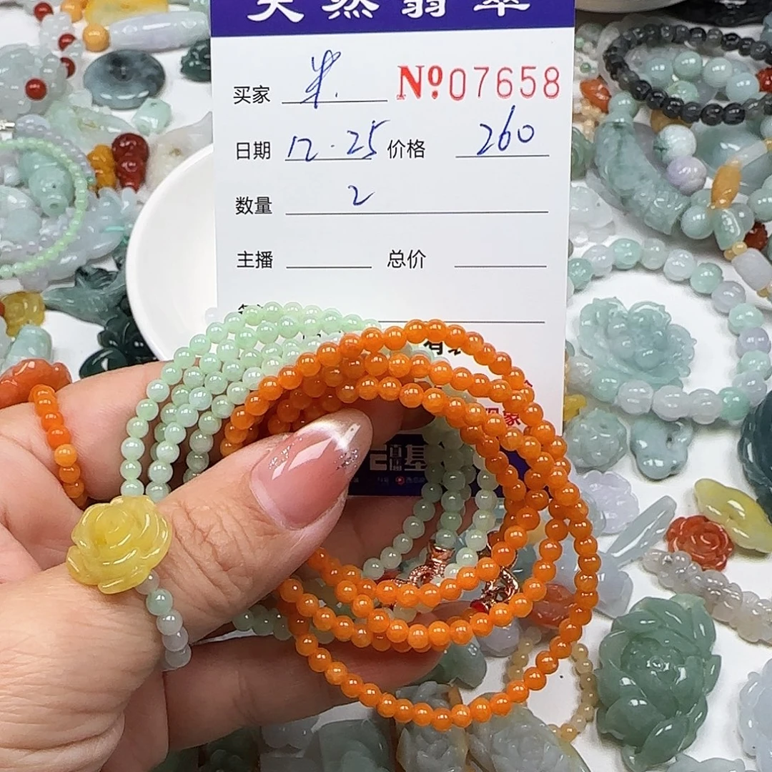 米***姐翡翠未镶嵌颈饰55