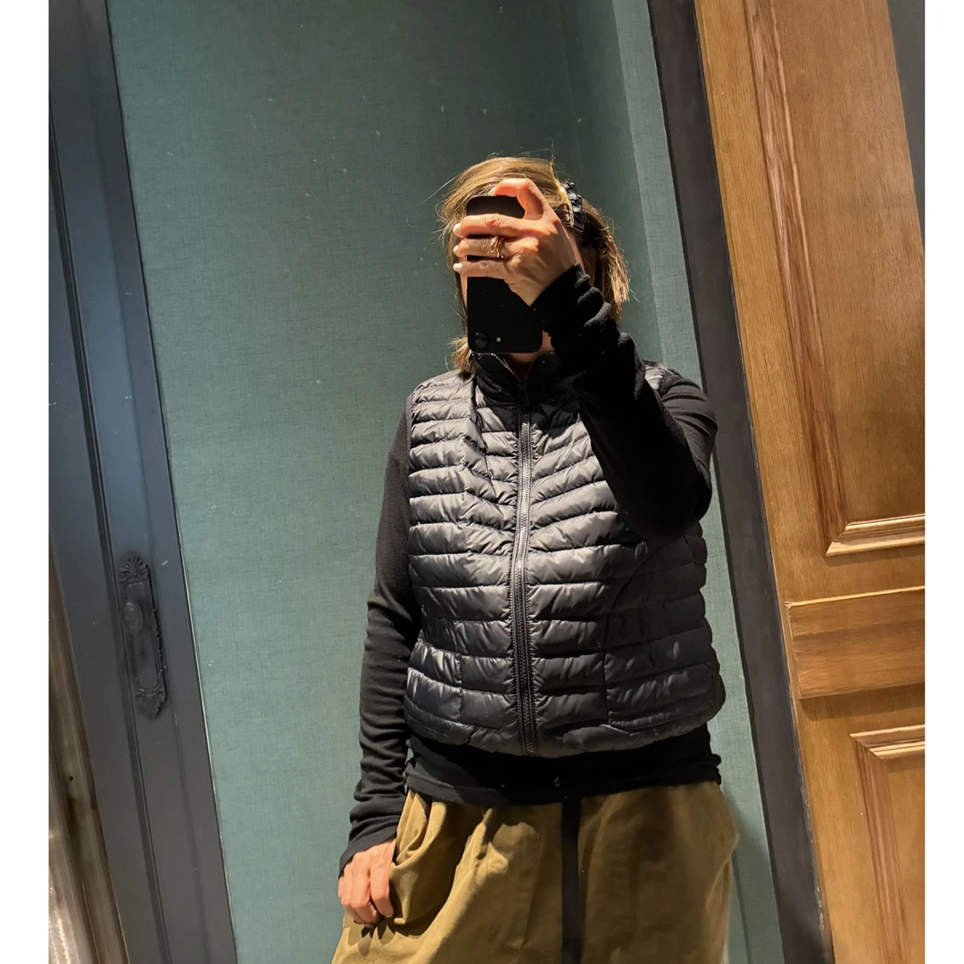 COCOLINDA | 90白鸭绒立领羽绒服马甲V2842