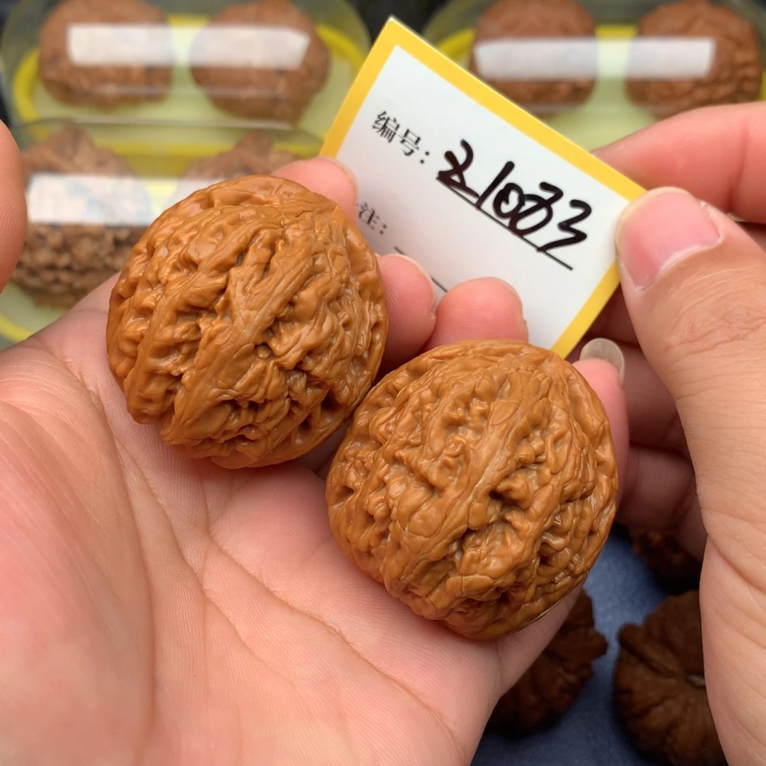 吊坠文玩核桃红锦鲤1083