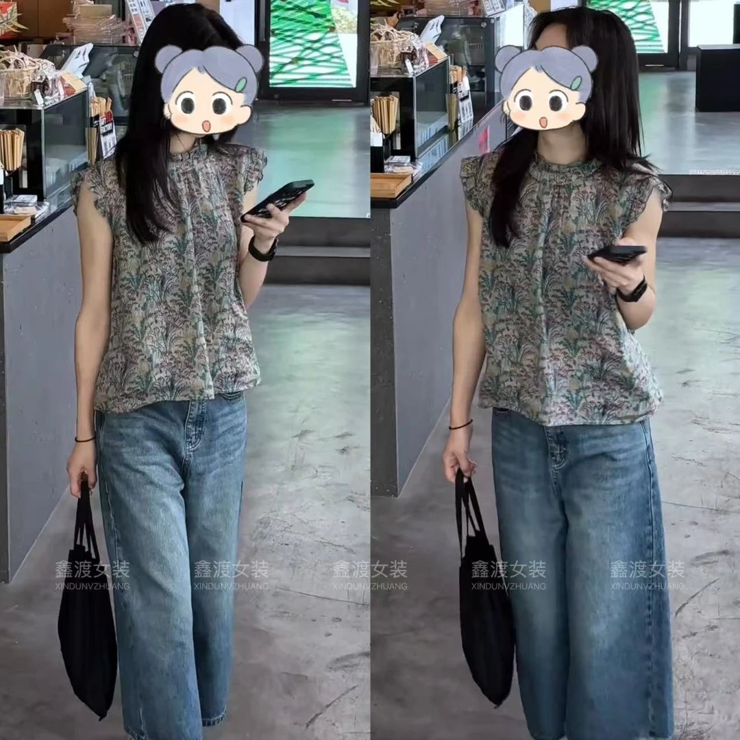 2025夏季新款时尚显瘦气质女士网红洋气两件套百搭款D9345