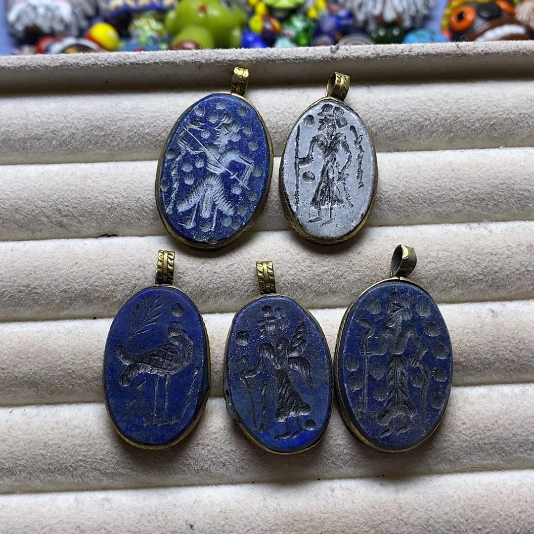 颈饰琉璃萨珊大印章福袋二不退换