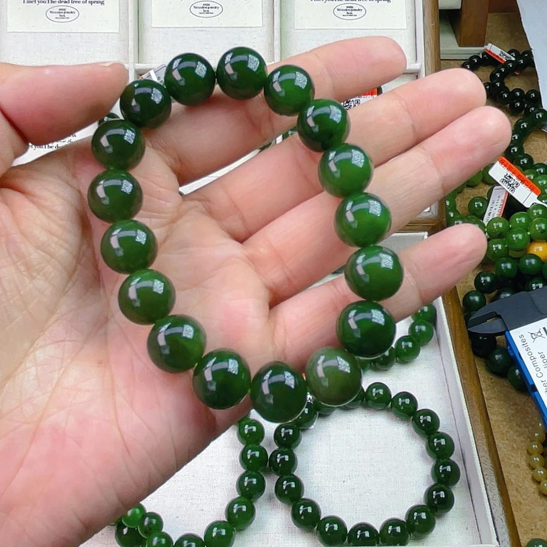 手链未镶嵌和田玉（碧玉）烫***卷