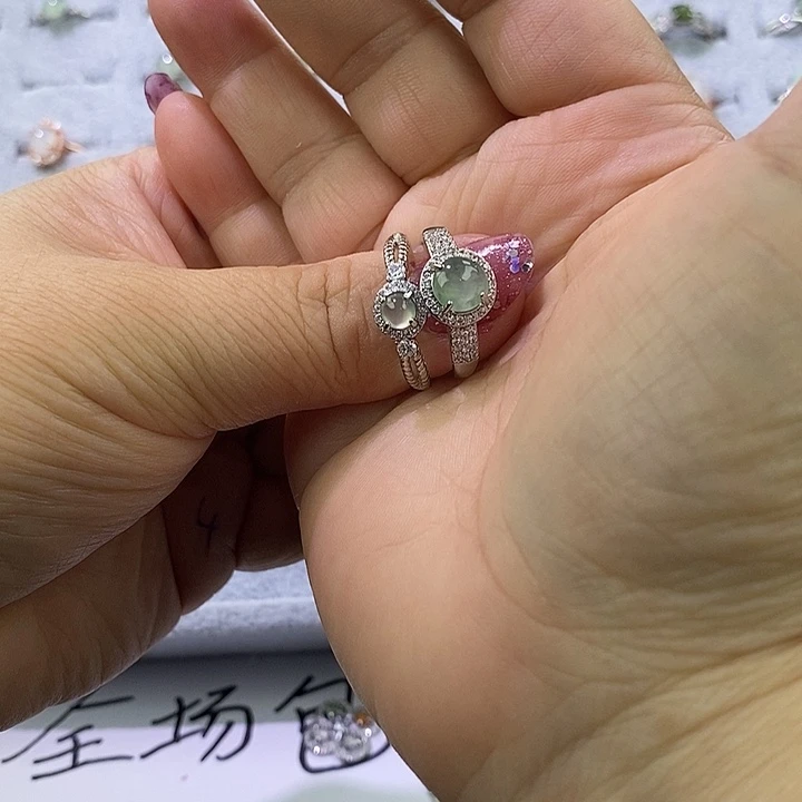 未镶嵌戒指翡翠月***?缅甸