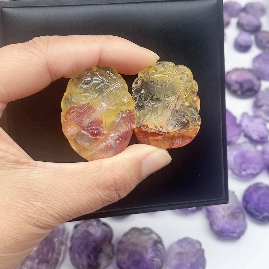 水晶吊坠(不含链)未镶嵌橘****.