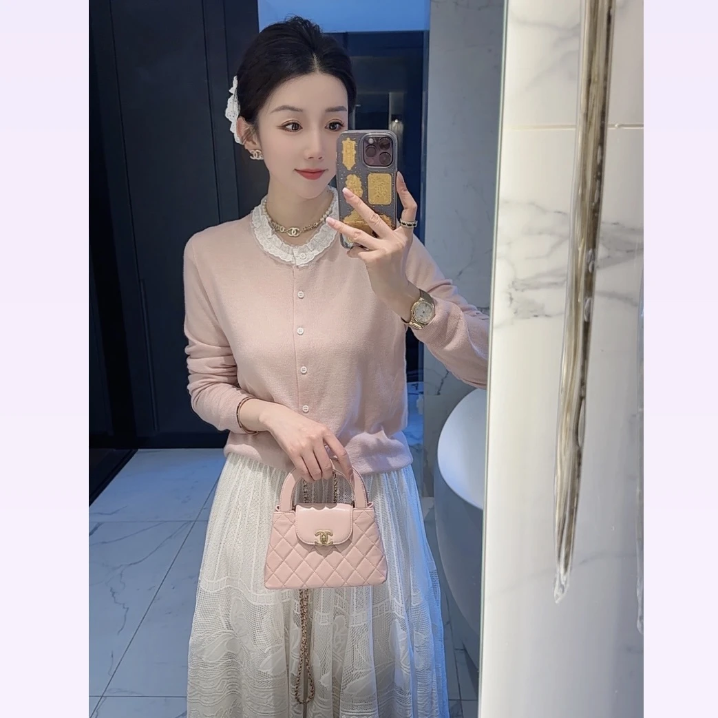 【大静静】温柔风~软糯粉色羊毛衫