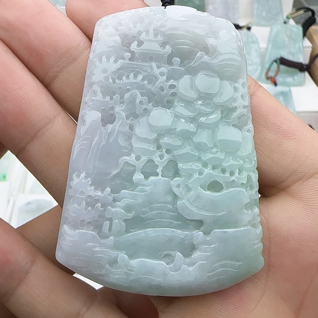 翡翠未镶嵌颈饰翡翠
