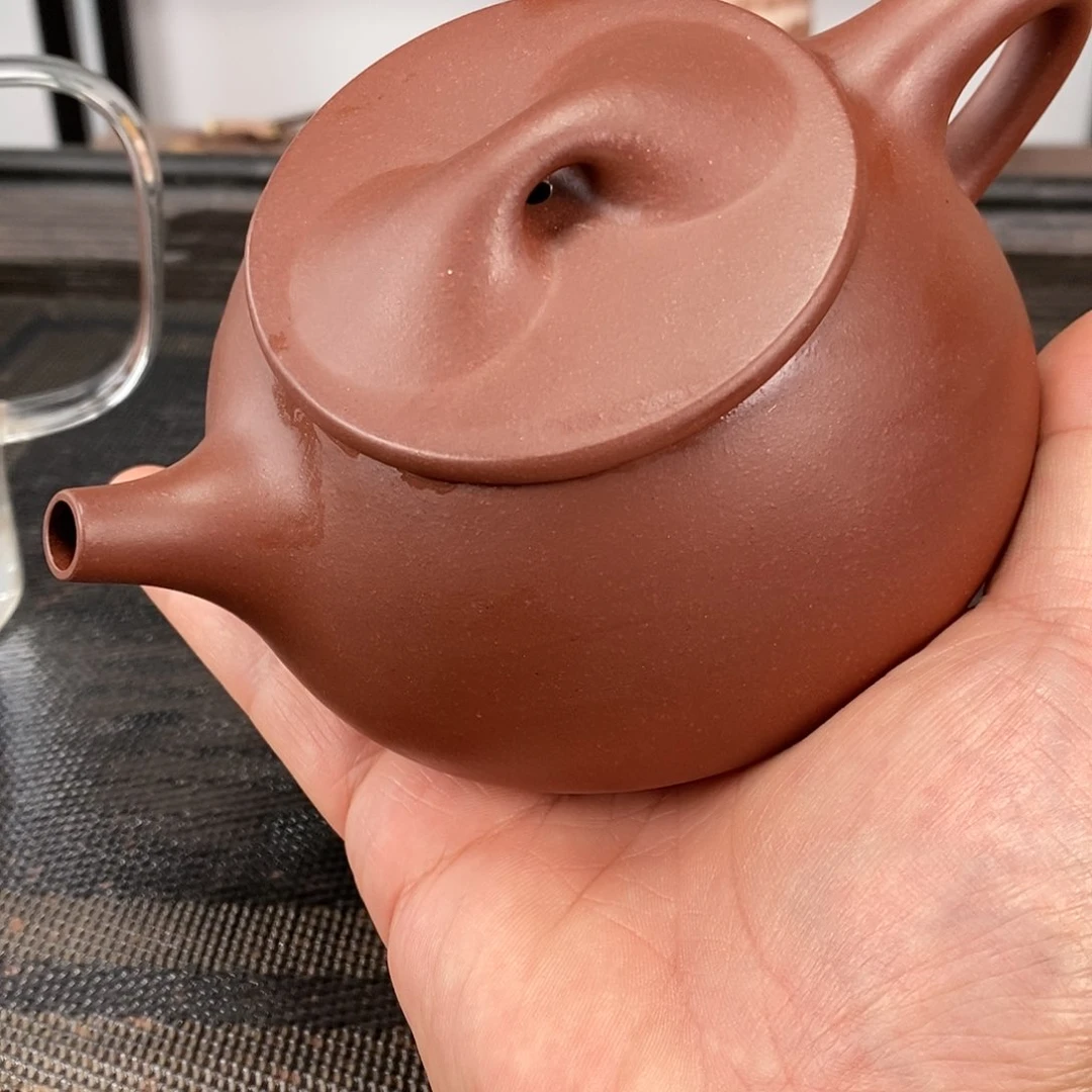 茶壶紫砂紫泥石瓢容量330毫升