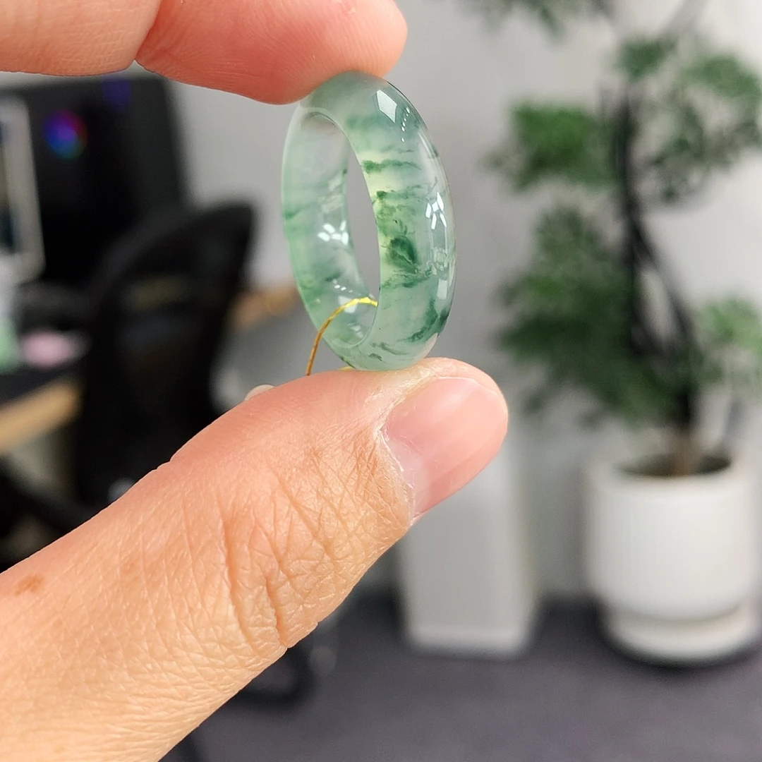 翡翠未镶嵌戒指14号